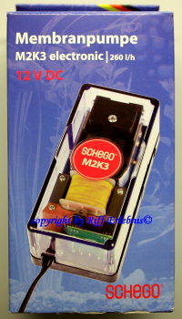 Schego Membranpumpe M2K3 electronic 12V DC Luftpumpe 260l/h